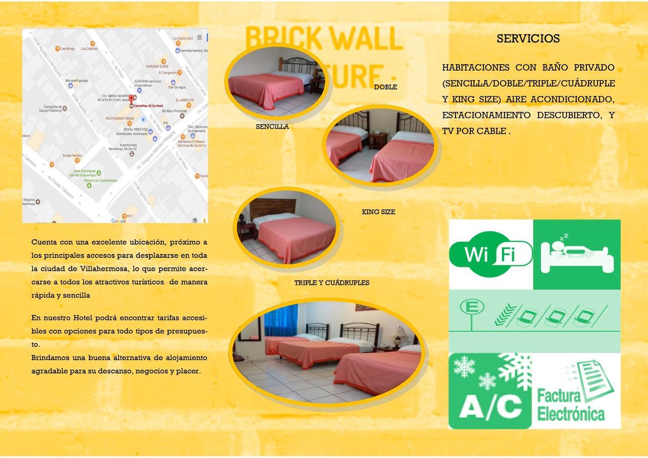 Hotel Carmelitas 42 Villahermosa Dış mekan fotoğraf